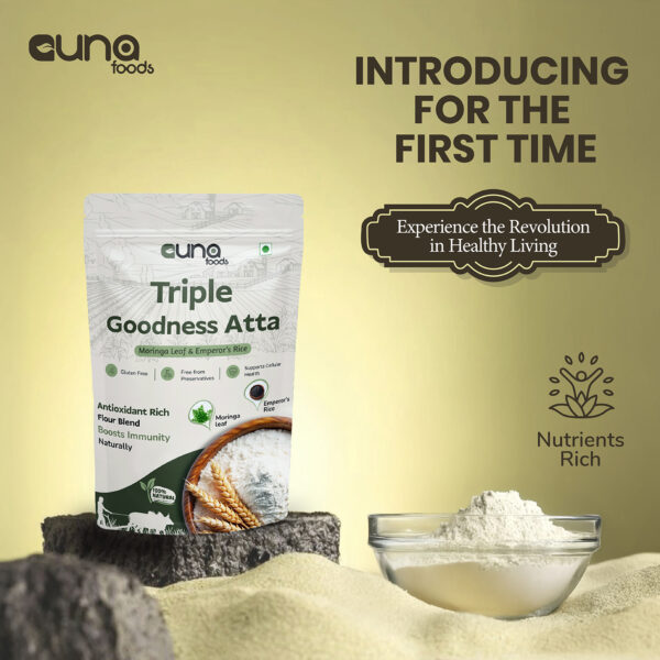 Triple Goodness Atta – Moringa Leaf and Emperor’s Rice
