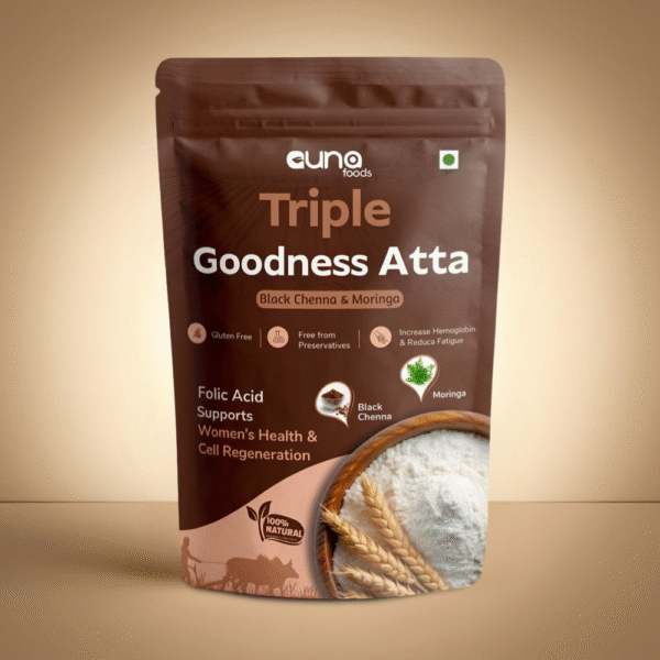 Triple Goodness Atta – Black Chenna & Moringa 1 Kg