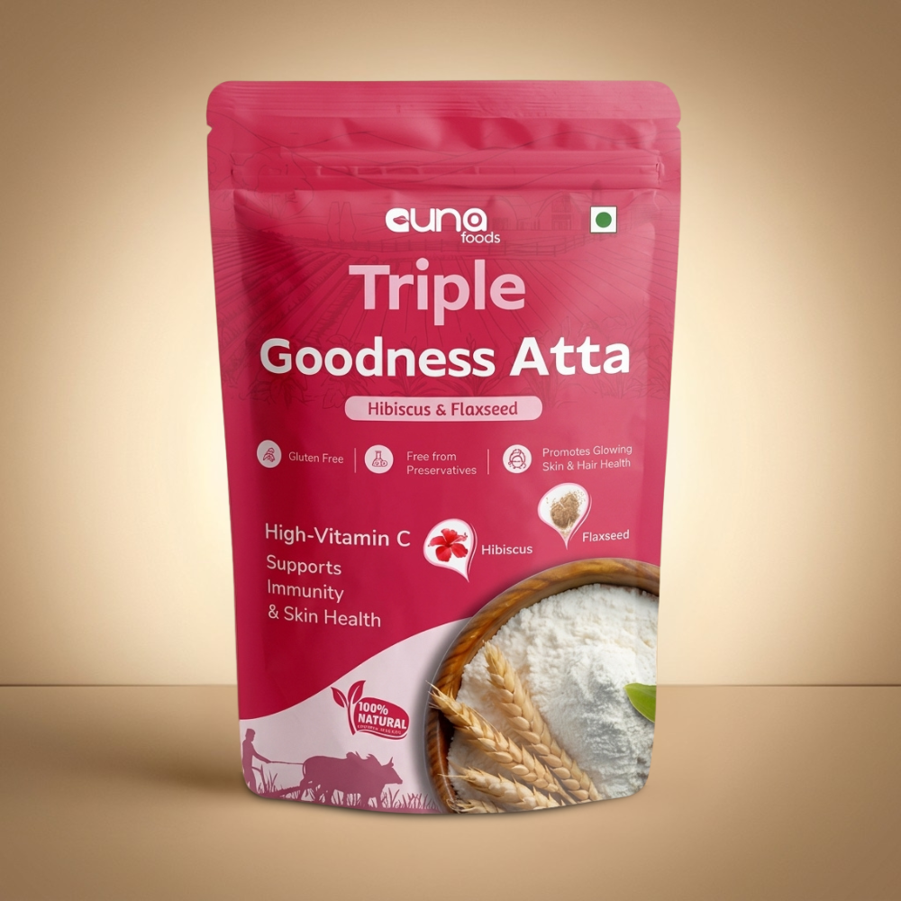 Triple Goodness Atta – Hibiscus and Flaxseed 1 Kg