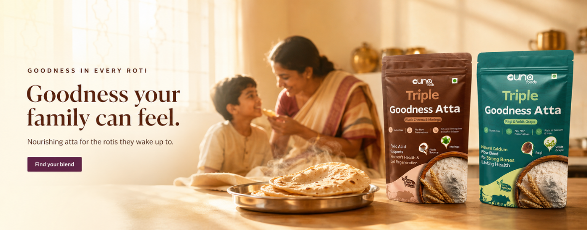 Goodness your family can feel — nourishing atta