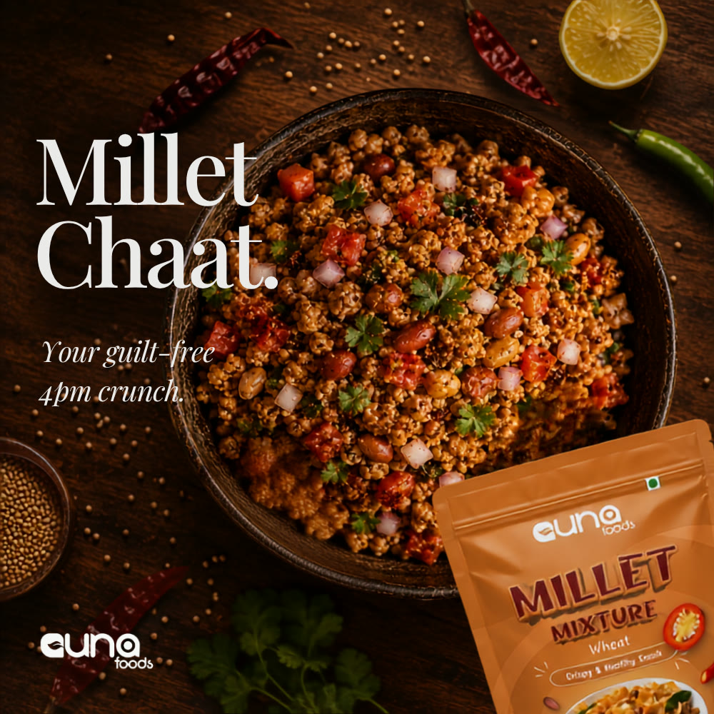 Millet chaat — your guilt-free 4 PM crunch